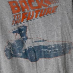 Grey back to the future tshirt